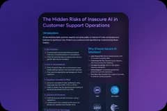 AI Risks in Customer Support Operations one pager cover