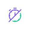 Decreased handle time icon