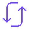 Sync and summarize icon